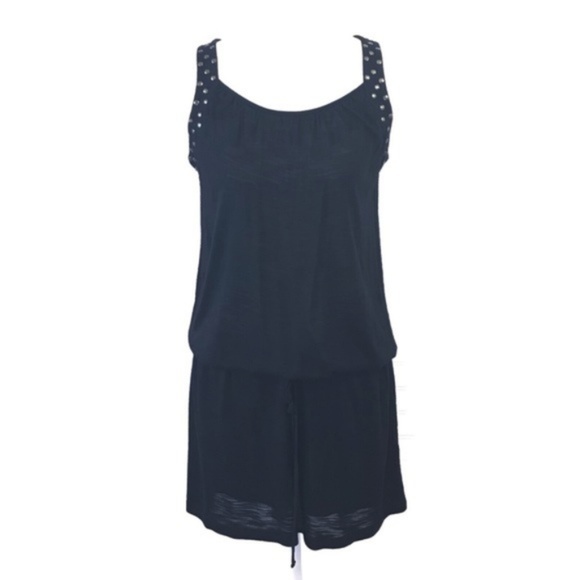 BCBGMaxAzria Dresses & Skirts - BCBGMaxAzria Blouson Dress Embellished Black M